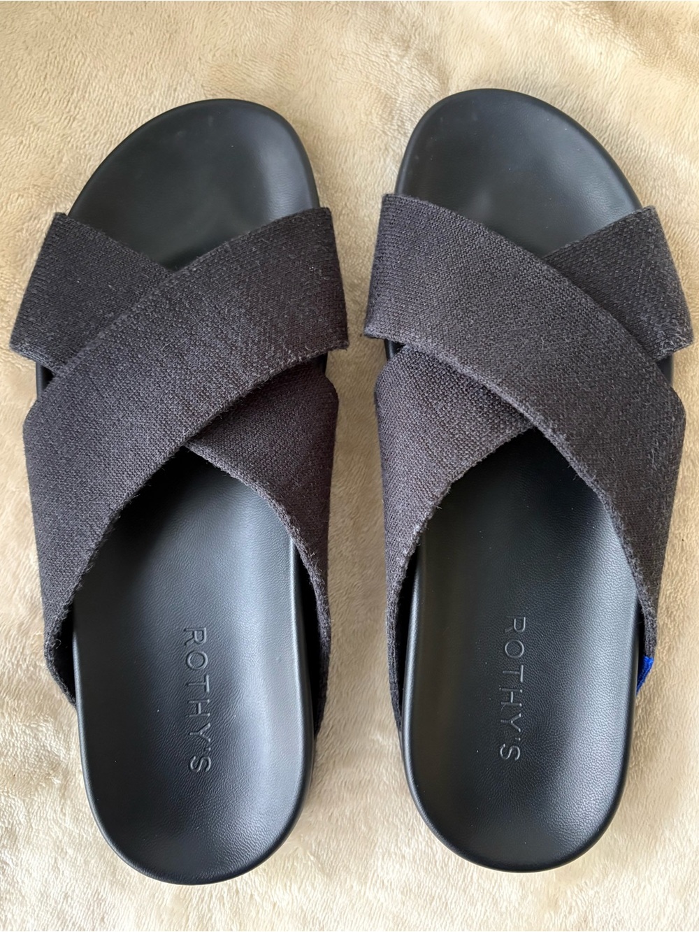 Rothy’s The Weekend Slide •Black• size 8🔥